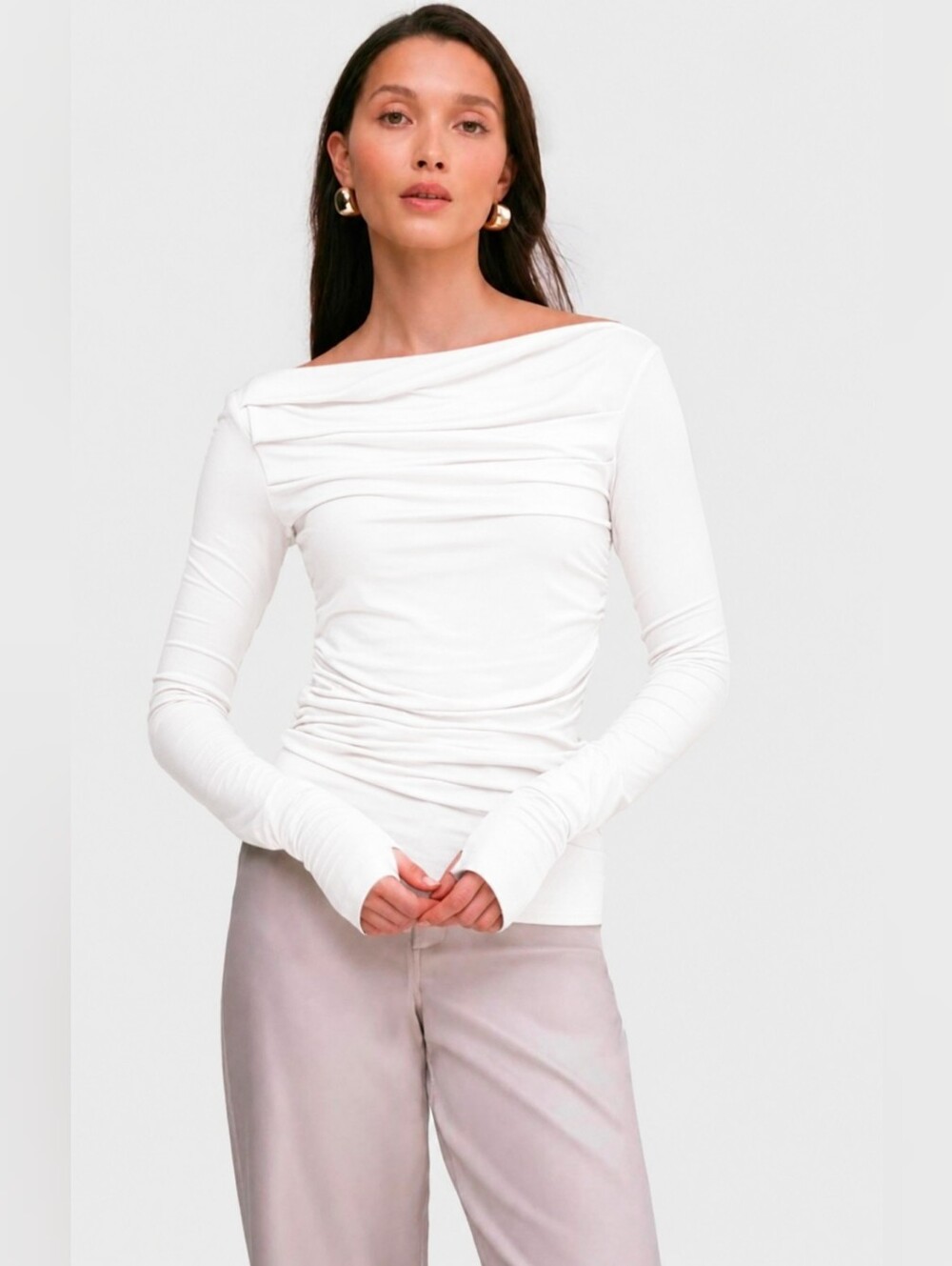 Marcella NYC Cooper Top in White , size medium